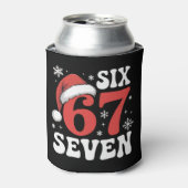 67 Santa Hat Christmas Six Seven Funny Sayings Dosenkühler (Kanne Vorderseite)