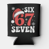 67 Santa Hat Christmas Six Seven Funny Sayings Dosenkühler (Vorderseite)