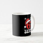67 Santa Hat Christmas Six Seven Funny Sayings Kaffeetasse (VorderseiteRechts)