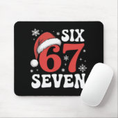 67 Santa Hat Christmas Six Seven Funny Sayings T S Mousepad (Mit Mouse)