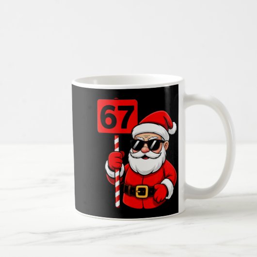 67 Santa Meme 6 7 Funny Christmas 6-7 Six Seven Xm Kaffeetasse (Rechts)
