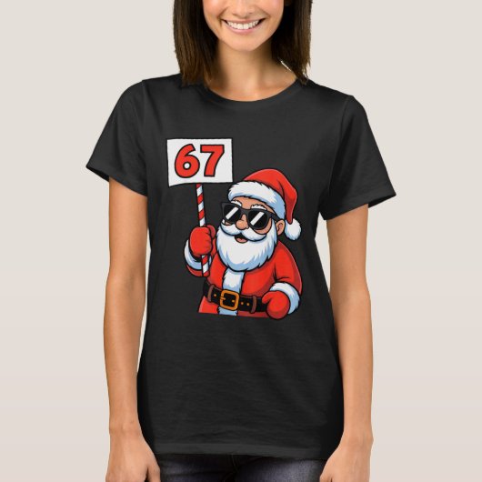 67 Santa Six Seven Christmas T-Shirt (Vorderseite)