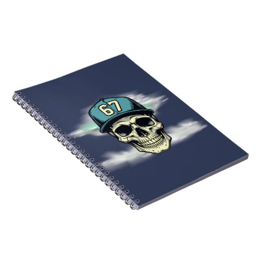 67 Schädel Notizblock (Rechte Seite)