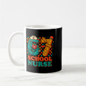 67 School Nurse Days Pencil Heart Funny Medical Kaffeetasse (Links)
