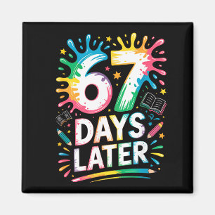 67. Schultag 67 Meme Lehrer Schüler 67 Tage Magnet