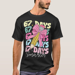67. Schultag 67 Tage Schlauer Coquette Schleife Le T-Shirt
