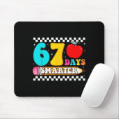 67. Schultag 67 Tage schlauer Lehrer Junge Mädchen Mousepad (Mit Mouse)