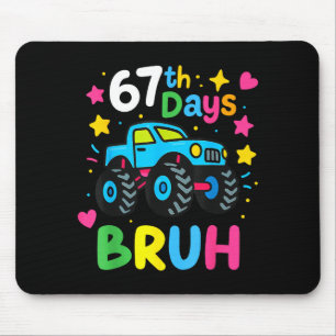 67. Schultag Bruh Lustiges Meme 67 Monster Truck Mousepad