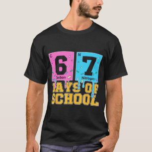 67. Schultag Kinder Lustiges Meme Sechs Sieben Per T-Shirt