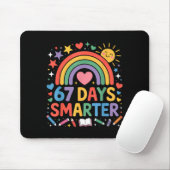 67. Schultag Meme 67 Tage schlauer Regenbogen Ki Mousepad (Mit Mouse)