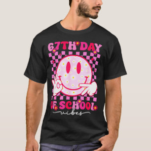 67. Schultag Vibes 67 Meme Cute Smile Gesicht T T-Shirt