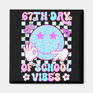 67. Schultag Vibes 67 Meme Süßes Lächeln Gesicht T Magnet