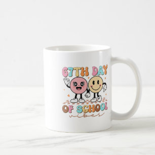 67 Schultage für Mädchen Jungen Kinder Lehrer Six Kaffeetasse