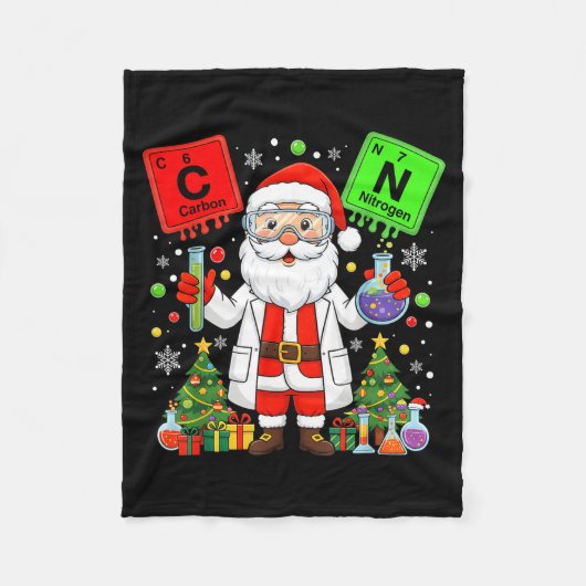 67 Science Teacher Chemistry 67 Periodic Table Chr Fleecedecke (Vorderseite)