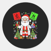 67 Science Teacher Chemistry 67 Periodic Table Chr Runder Aufkleber (Vorderseite)