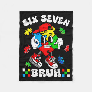 67 sechs sieben bruh Autismus-Bewusstsein autistis Fleecedecke