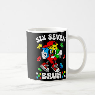 67 sechs sieben bruh Autismus-Bewusstsein autistis Kaffeetasse