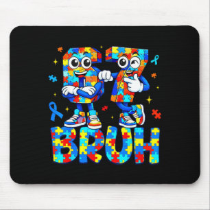 67 sechs sieben bruh Puzzle-Teil für Kinder Mama L Mousepad