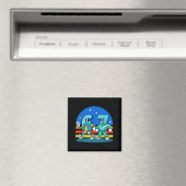 67 Sechs Sieben Lustiges Meme Lustiges Design Kind Magnet (In Situ (Geschirrspüler))