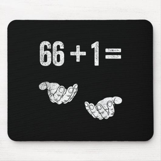 67 Sechs Sieben Mathe Mathematik Brainrot Gleichun Mousepad (Vorne)