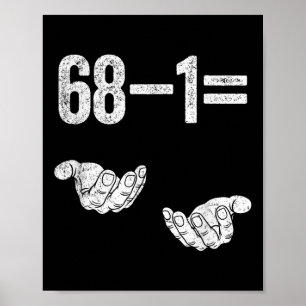 67 Sechs Sieben Mathe Mathematik Brainrot Gleichun Poster