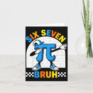 67 sechs sieben Meme Mathe lustiger Tag Mathe Lehr Karte