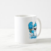 67 Shark Six Seven Ice Cream Drip Funny Gen Alpha Kaffeetasse (VorderseiteRechts)