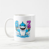 67 Shark Six Seven Ice Cream Drip Funny Gen Alpha  Kaffeetasse (Links)