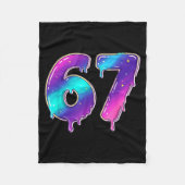 67 Shirt, 67 Meme Baseball Lifestyle 101 Apparel Y Fleecedecke (Vorderseite)