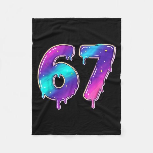 67 Shirt, 67 Meme Baseball Lifestyle 101 Apparel Y Fleecedecke (Vorderseite)