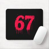 67 Shirt, 67 Meme Six Seven Men Teen Kids Funny  Mousepad (Mit Mouse)