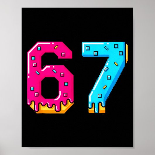 67 Shirt Baseball Lebensstil 101 Bekleidung Jugend Poster (Vorne)