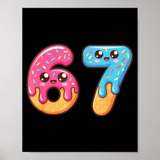 67 Shirt Baseball Lifestyle 101 Apparel Youth Drip Poster (Vorne)