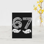 67 Shirt, Funny Shirts 67 Kid Meme Six Seven Graph Karte (Gelbe Blume)