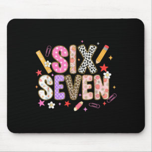 67-Shirt für Lehrer 67-Meme Frauen Lehrerin Sechs  Mousepad
