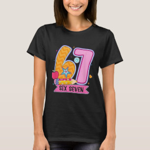 67-Shirt für Lehrer 6 7 Meme Frauen Lehrer Sechs S T-Shirt