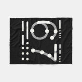 67 Shirt, Morse Code 67 Kid Meme Six Seven Graphic Fleecedecke (Vorderseite (Horizontal))