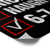 67 Shirt Nice Naughty 67 Funny Christmas Boys Girl Poster (Ecke)