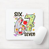 67 Shirt Teacher 6 7 Meme Women Girls Teachers Six Mousepad (Mit Mouse)