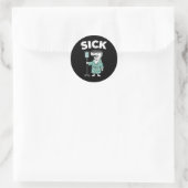 67 Sick Seven Six 6 7 Meme Runder Aufkleber (Tasche)