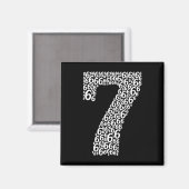 67 Siebenundsechzig Halloween-Kostüm-Design Lustig Magnet (Vorderseite/Rückseite)
