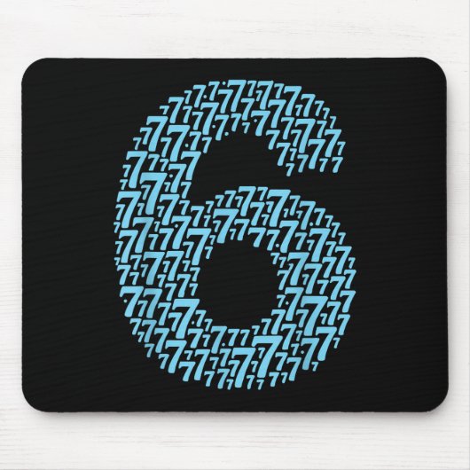 67 Siebenundsechzig Halloween-Kostüm-Design Lustig Mousepad (Vorne)