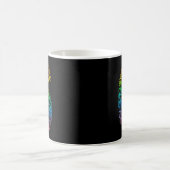 67 Siebenundsechzig Halloween-Kostüm Regenbogen Lu Kaffeetasse (Mittel)
