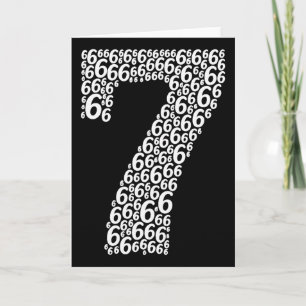 67 Siebenundsechzig Halloween-Kostümdessin Lustig  Karte