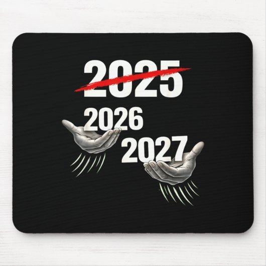 67 Silvester 2026 Lustige Neujahrsfeier Sechs Sieb Mousepad (Vorne)