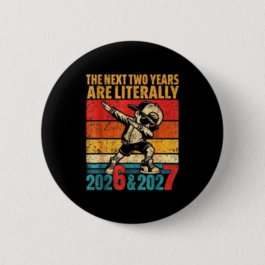 67 Silvester 2026 Lustige Silvesterparty 6 7 Meme Button (Vorderseite)