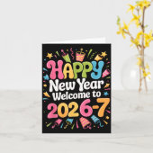 67 Silvester - Frohes Neues Jahr 2026-7 Lustig 67 Karte (Gelbe Blume)