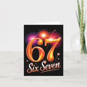 67 Silvester-Party-Pyjama-Shirt 6 7 Meme 67 20 Dankeskarte