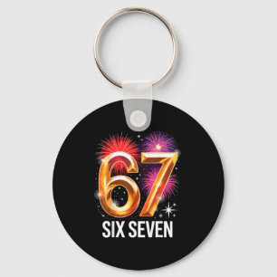 67 Silvesterparty-Pyjama-Shirt 6 7 Meme 67 20 Schlüsselanhänger