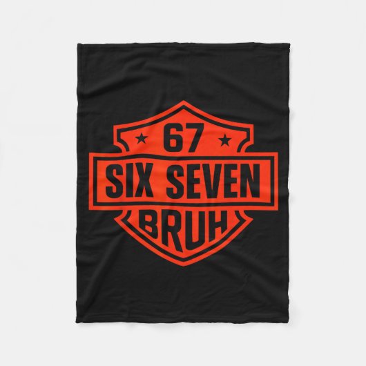 67 Six Seven 6 7 Boys Girls Kids Teens Tee Motorcy Fleecedecke (Vorderseite)